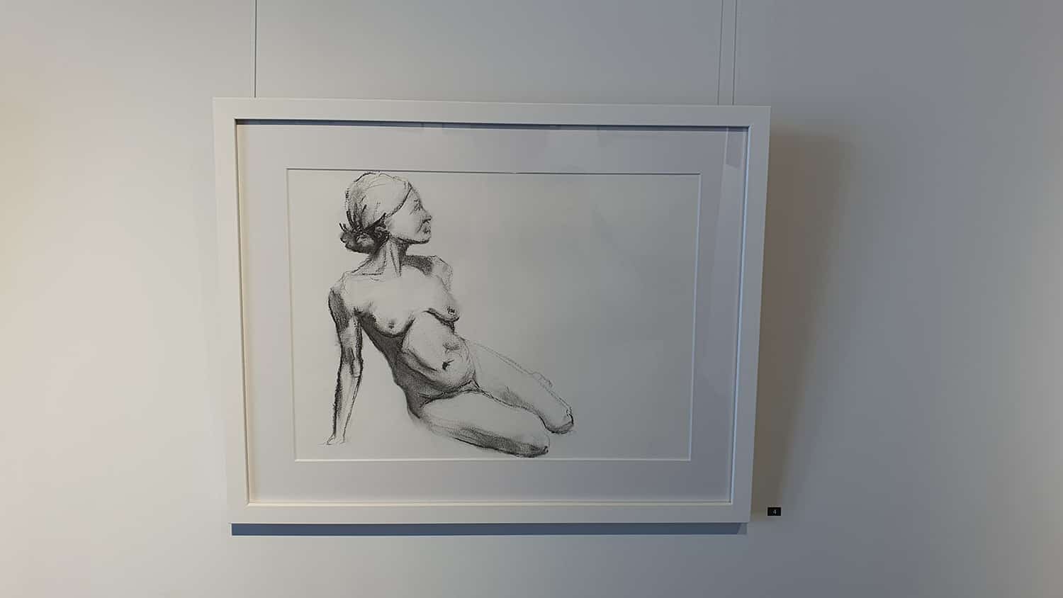 Peach Black Chippendale Gallery Life Drawing Club Exhibition November 2020 Sydney Art Out Live (14)