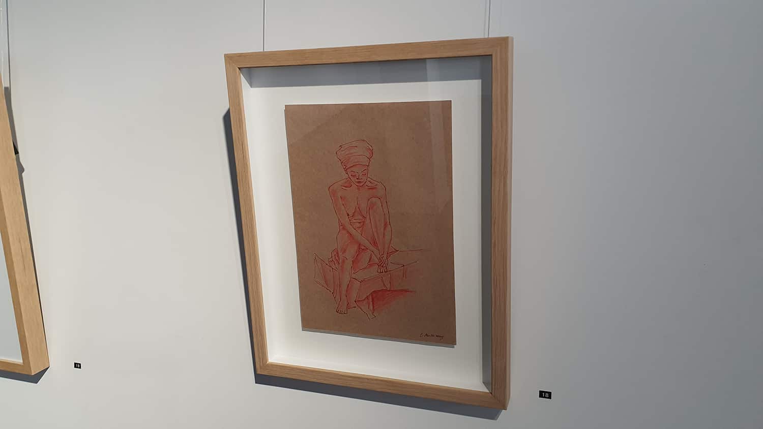 Peach Black Chippendale Gallery Life Drawing Club Exhibition November 2020 Sydney Art Out Live (16)