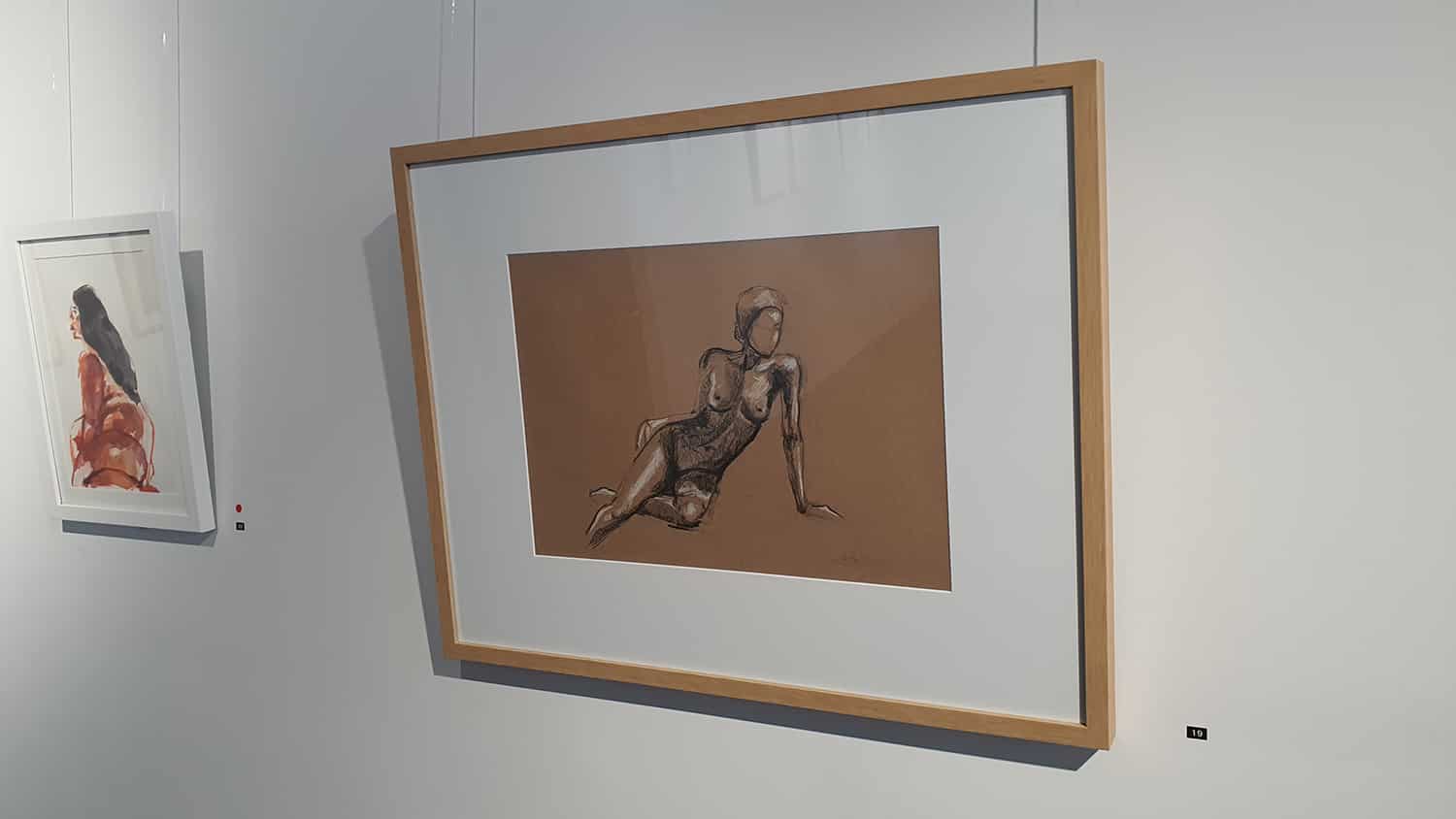 Peach Black Chippendale Gallery Life Drawing Club Exhibition November 2020 Sydney Art Out Live (17)