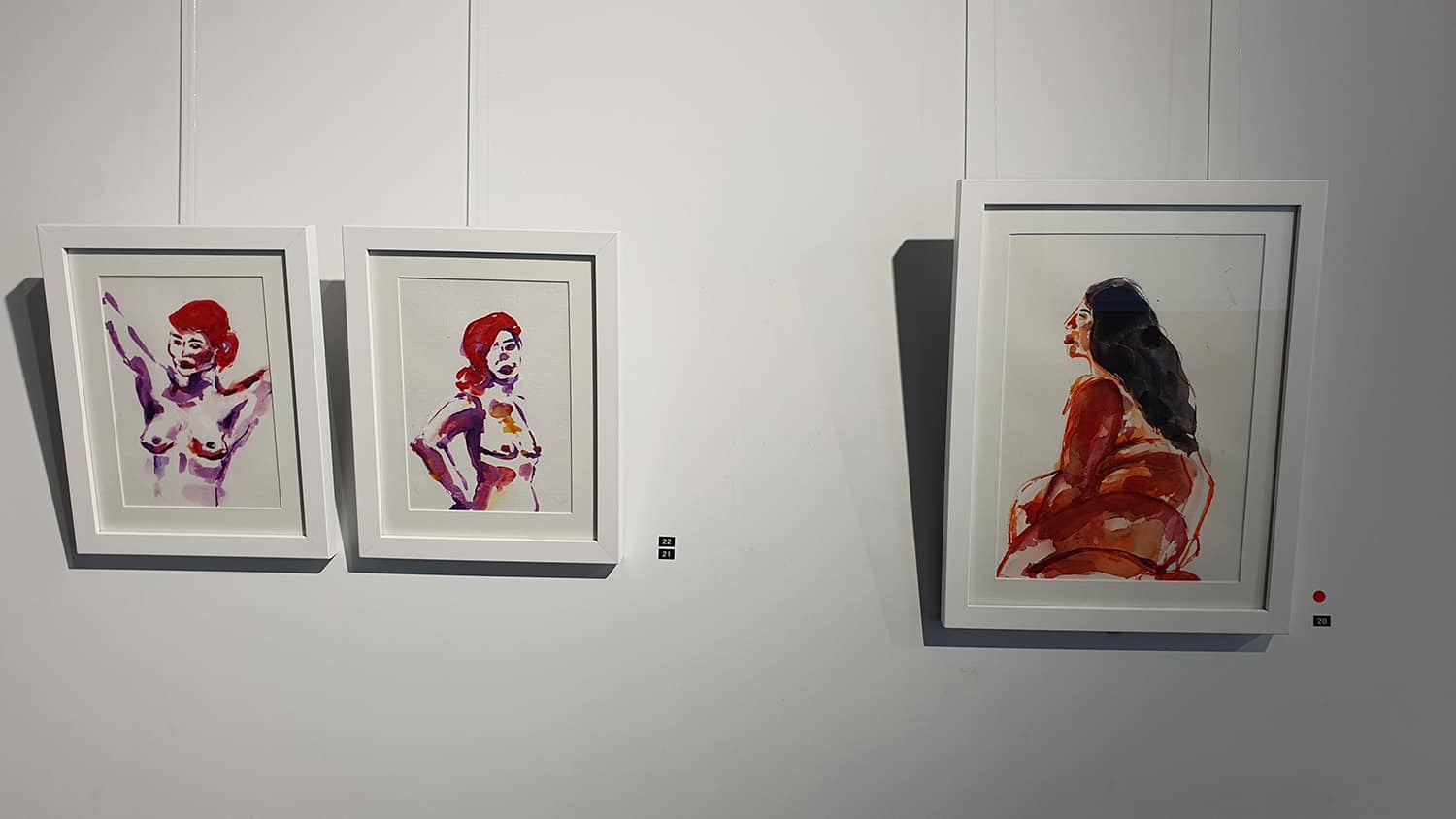 Peach Black Chippendale Gallery Life Drawing Club Exhibition November 2020 Sydney Art Out Live (18)