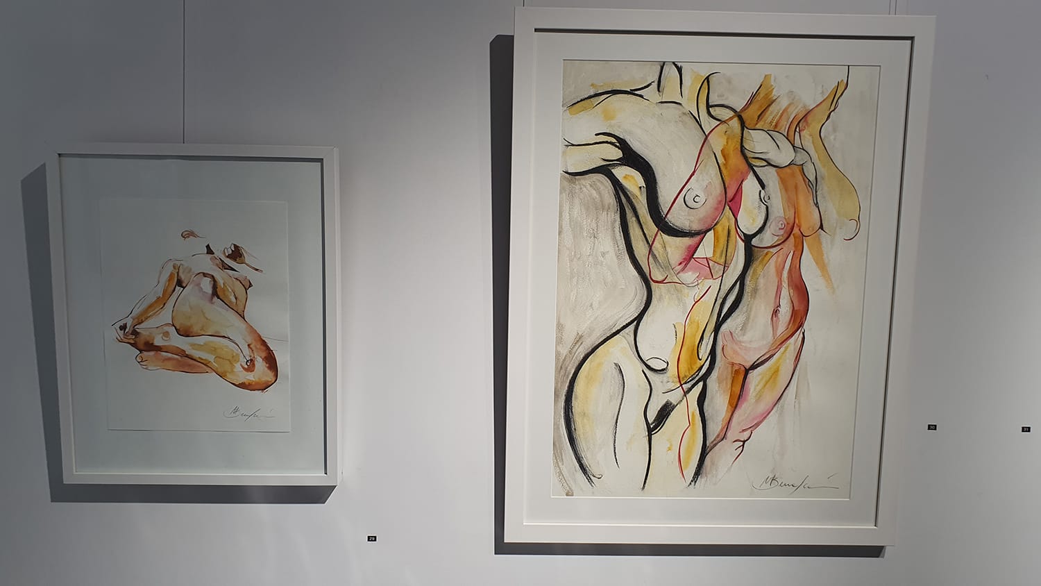 Peach Black Chippendale Gallery Life Drawing Club Exhibition November 2020 Sydney Art Out Live (20)