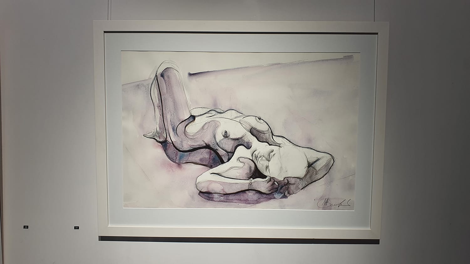 Peach Black Chippendale Gallery Life Drawing Club Exhibition November 2020 Sydney Art Out Live (21)