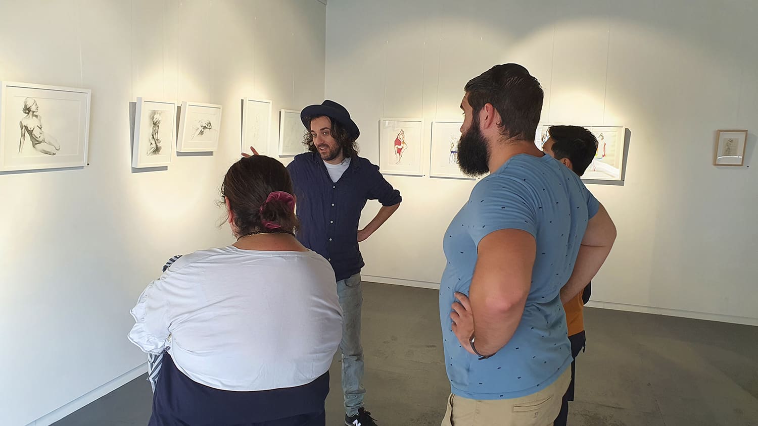 Peach Black Chippendale Gallery Sydney Art Out Walk November 2020 Art Out Live (4)