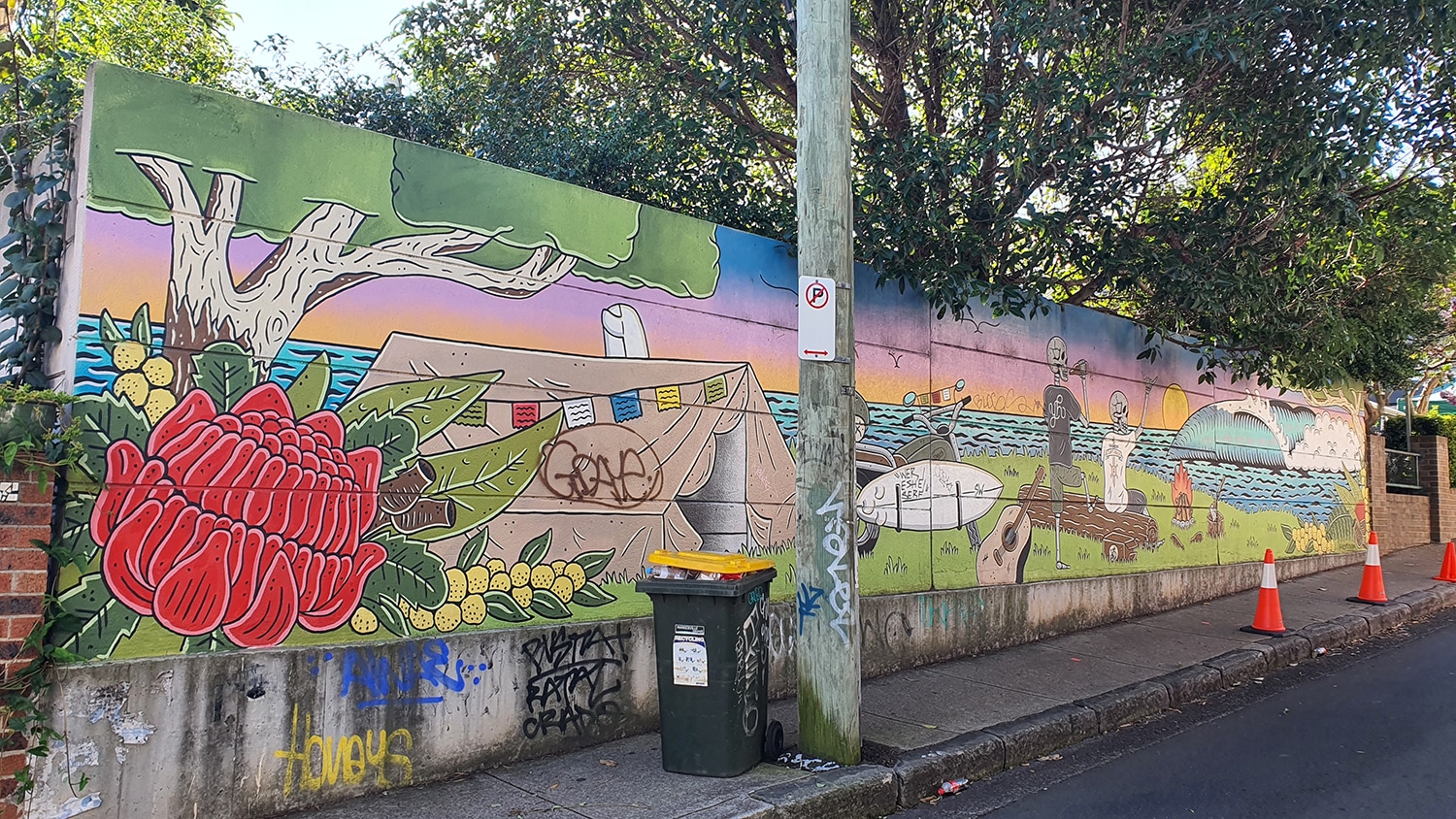 Eliza Street (East) Newtown Street Art Sydney Art Out Live Scotty Williams February 2021