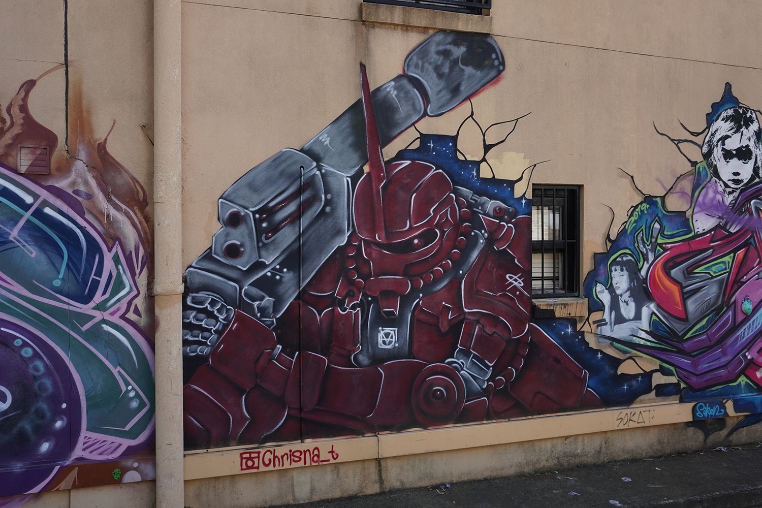 Newington Road (South) Enmore Street Art Sydney Art Out Live Chrisna T