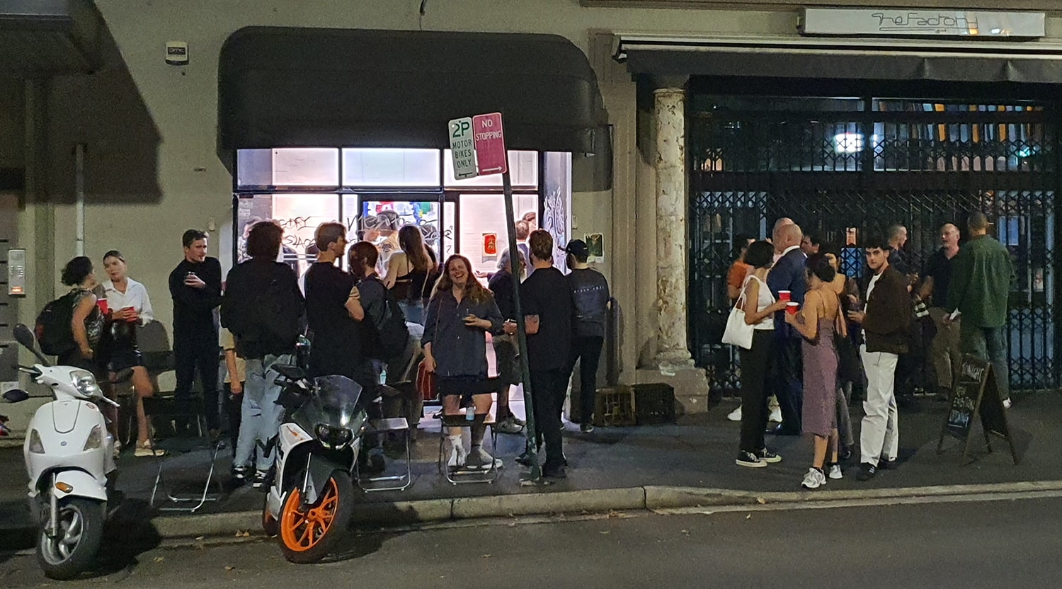 The Art Syndicate Gallery Surry Hills Sydney Art Out Live Gregory Uzelac Nice is Different Than Good Exhibition Opening 25 March 2021