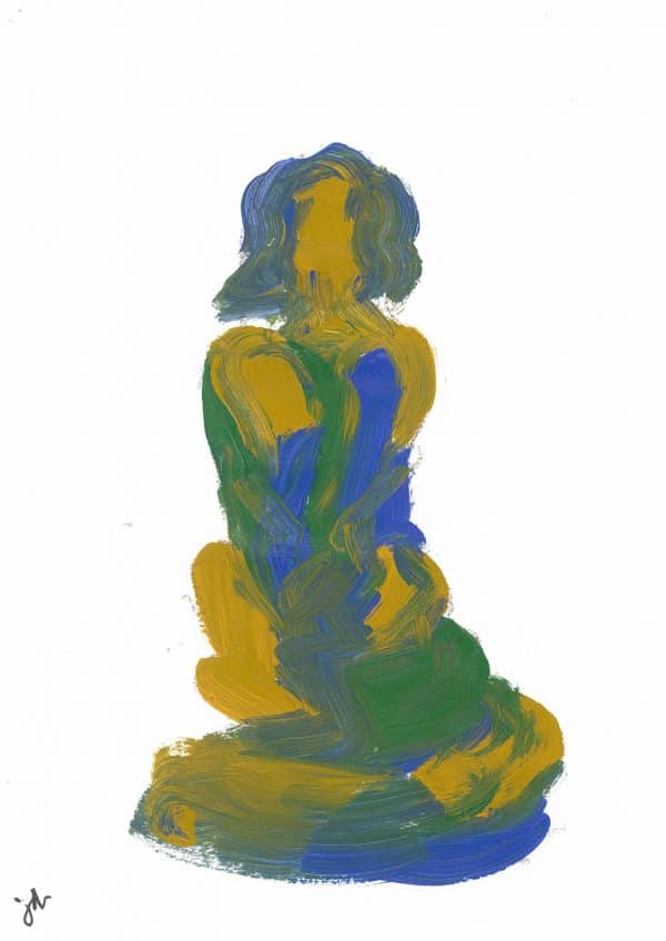 The Commons Chippendale Landmarks Sydney Art Out Live The Commons Art Show April 2021 Jessica De Vira Blue Girl